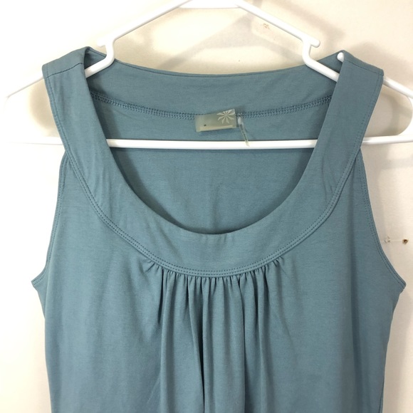 Athleta Women’s Athletic Shift Dress Blue Green Sleeveless Size Medium - Picture 3 of 5